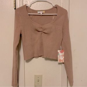 Pink NWT Hazel Moon Crop Top